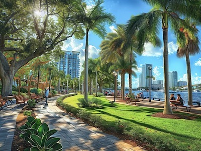 Curtis Hixon Waterfront Park in Tampa