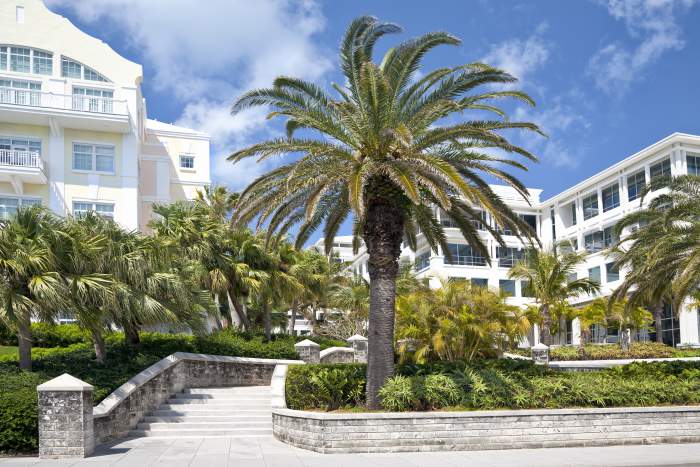 downtown Hamilton in Bermuda
