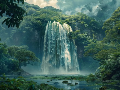 El Limón Waterfall  in Samana