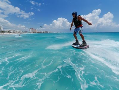 Flyboarding in Cancun
