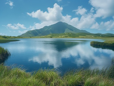 Great Salt Pond In St. Kitts
