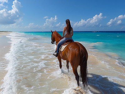 Horseback riding in Cancun