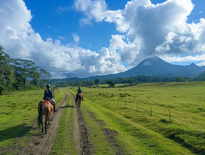 Horseback riding tours in Arenal