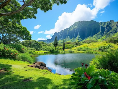 Kualoa Ranch Ancient Hawaiian Fishpond and Tropical Gardens Tour in Oahu