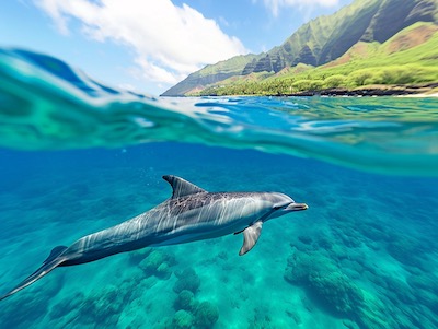 Leeward Coast Dolphin and Snorkel Half-Day Cruise