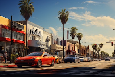 Melrose Avenue in Los Angeles