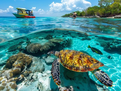 Mini SUB Diving in Cozumel
