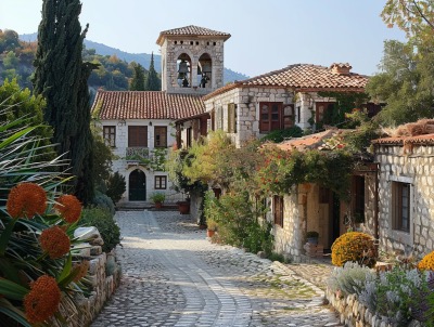 Monastery of Profitis Ilias santorini