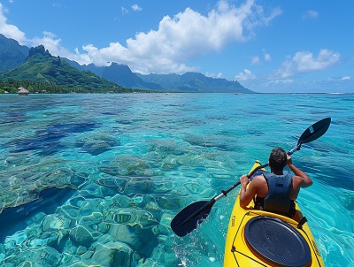Kayaking in Moorea