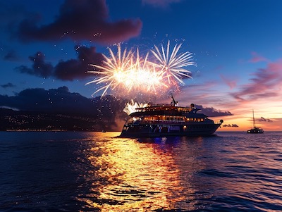 Oahu Fireworks Dinner Cruise in Oahu