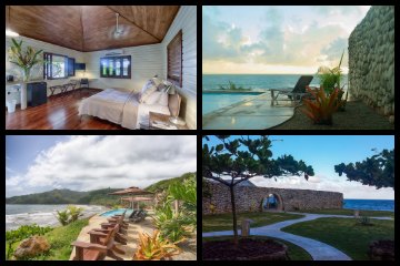 Pagua Bay House Oceanfront Cabanas in Dominica