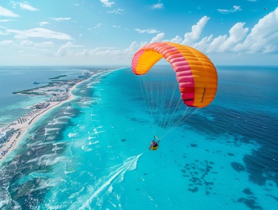 Parasailing in Cancun