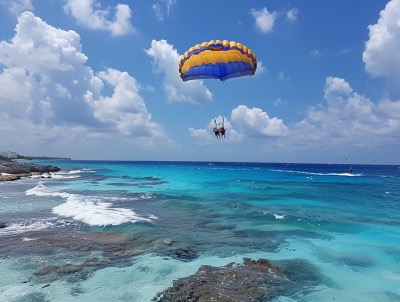 Parasailing in Cozumel