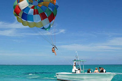 Parasailing in Cozumel