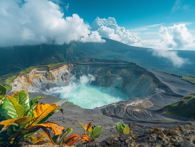 Poas Volcano National Park in Costa Rica