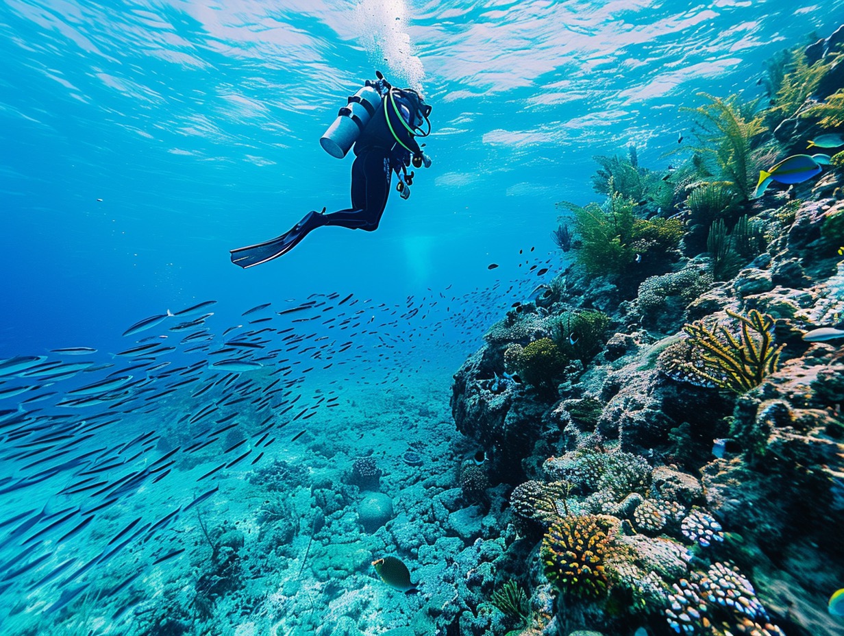 Scuba diving in St. Lucia