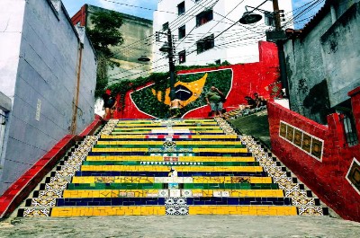 Selarón Staircase in Rio de Janeiro