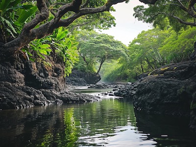 Hilo Shore Excursion: Lava Forest and Falls