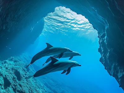 Kona Shore Excursion: Wild Dolphin - Reefs -Sea Caves -Kealakekua Bay Snorkel