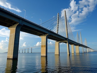 Sunshine Skyway Bridge in Tampa