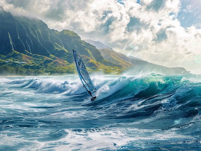 Surfing & Windsurfing In Oahu