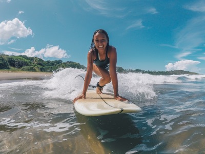 Surfing lessons in Manuel Antonio
