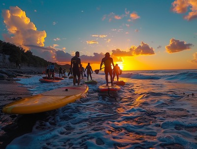Surfing  in San Juan