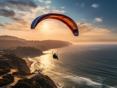 Tandem Paragliding Tour in Malibu in Los Angeles