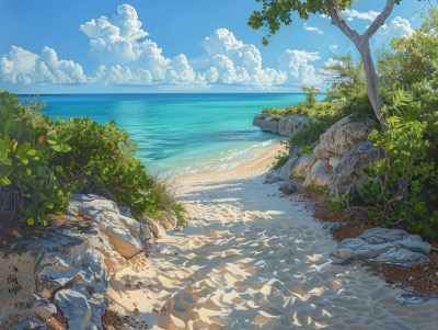 Taylor Bay Beach in Providenciales, Turks and Caicos