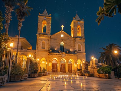 The Parish Church of Mellieha in Malta