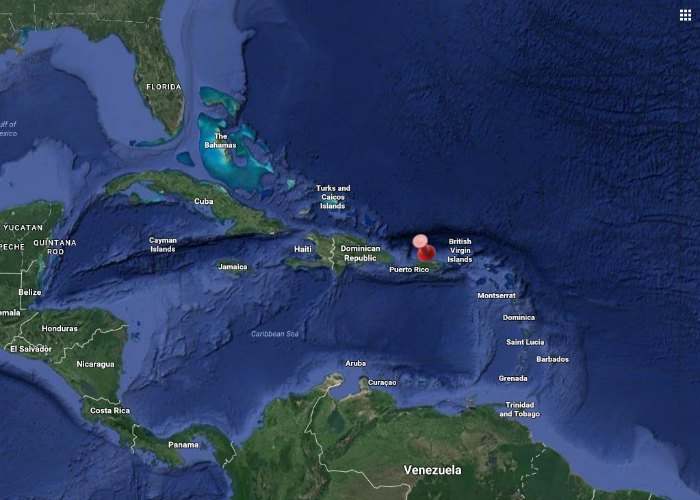 Where is Puerto Rico on the map