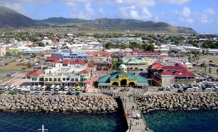 >Basseterre, capital of St. Kitts and Nevis