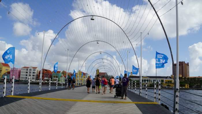 Queen Emma Bridge in Curacao