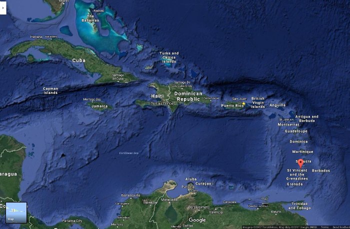 St. Vincent and The Grenadines map