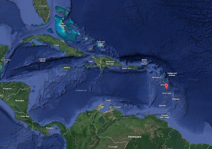 where is Martinique on the map