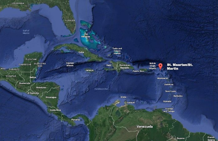 Where is St. Martin / St. Maarten on the map