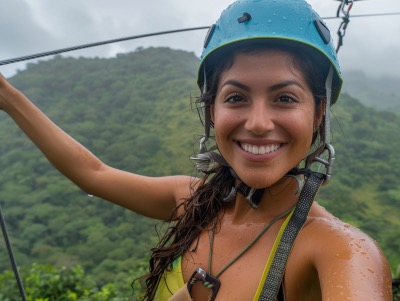 Zip 'n' Dip Canopy Tour in Roatan
